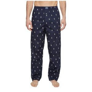 Polo Ralph Lauren Mens Size Large All Over Pony Player Woven Sleepwear Pants